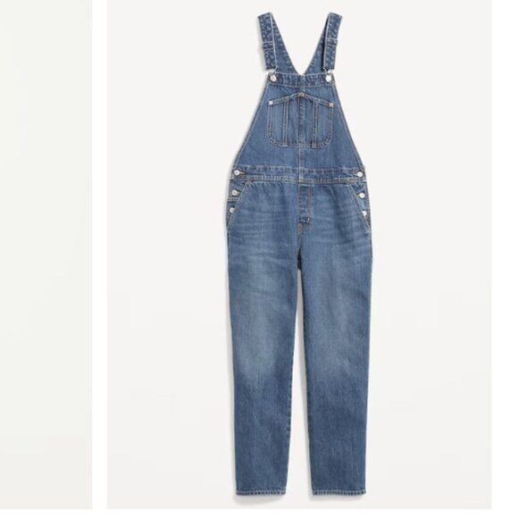 Old Navy Women's Blue Jean‎ Overalls, Size 0, NWT - Picture 1 of 6